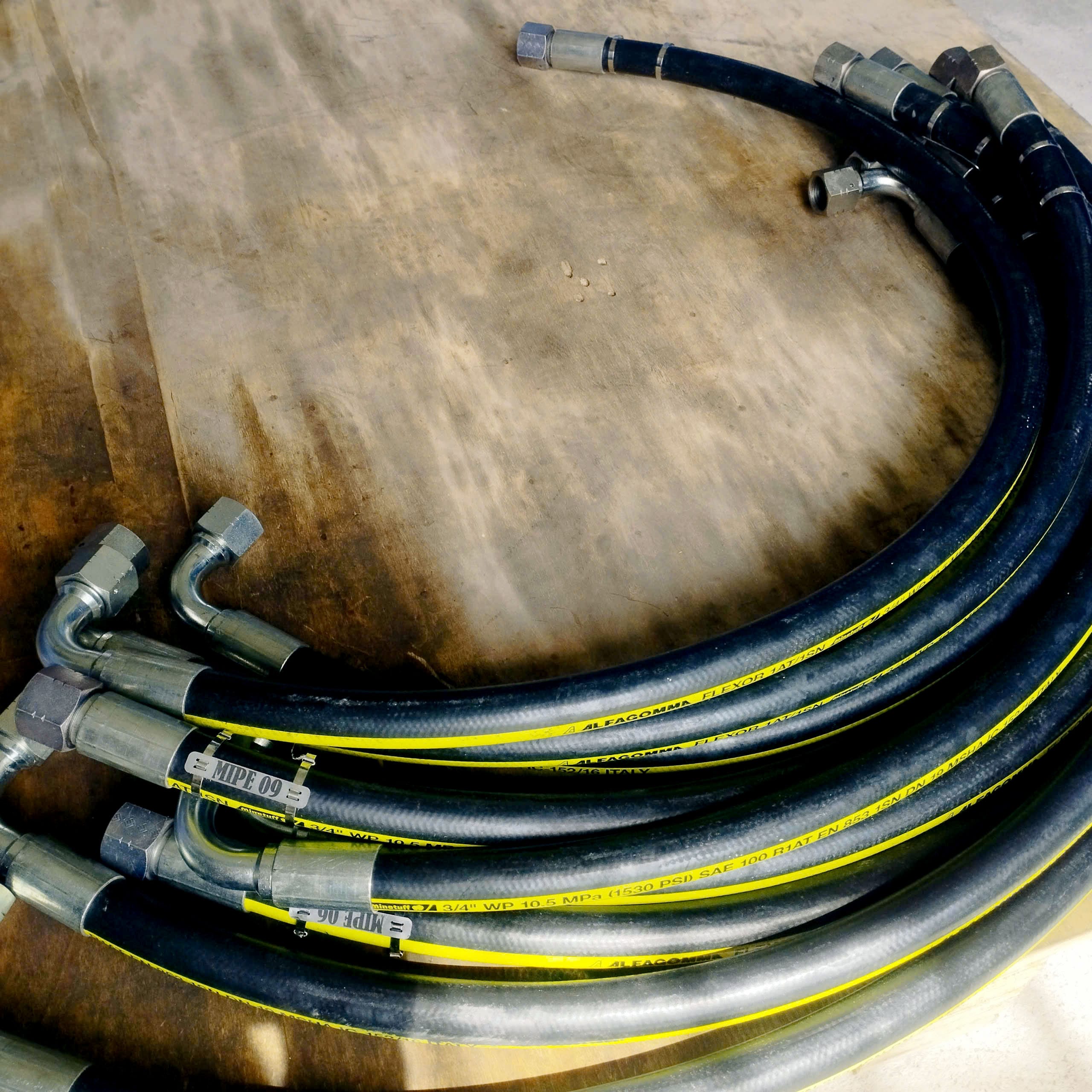 8 ống thủy lực Alfagomma 3/4" 1 lớp 1500mm new 100%