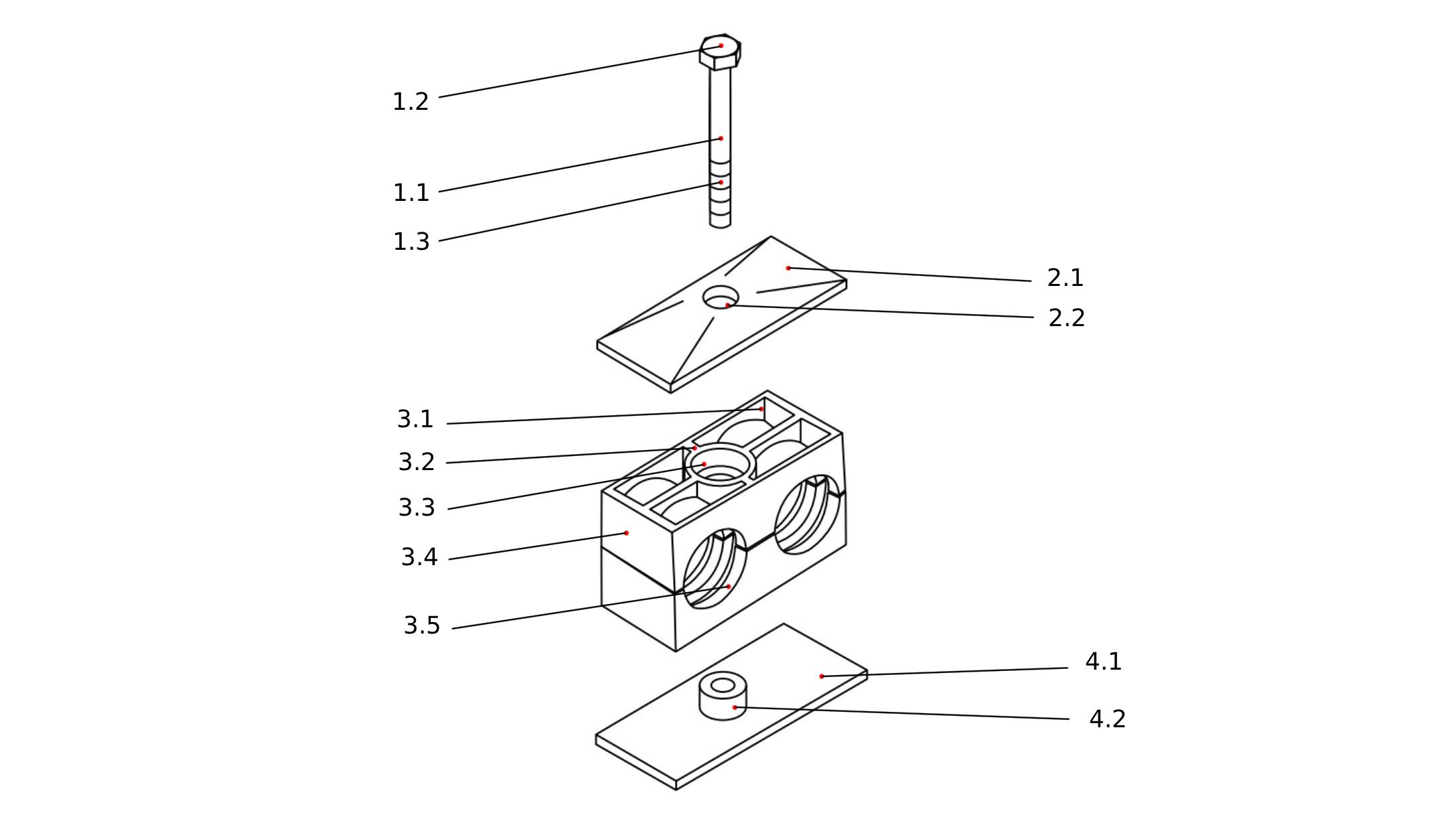 Cấu tạo kẹp ống đôi