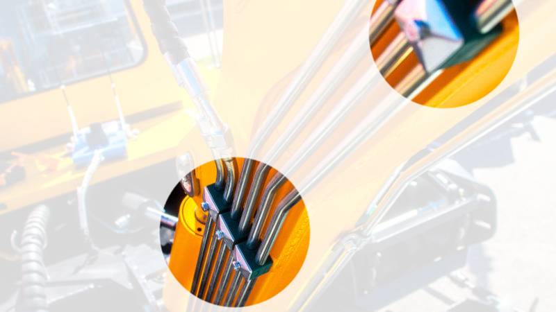 Kẹp ống đôi cố định trên cần cẩu