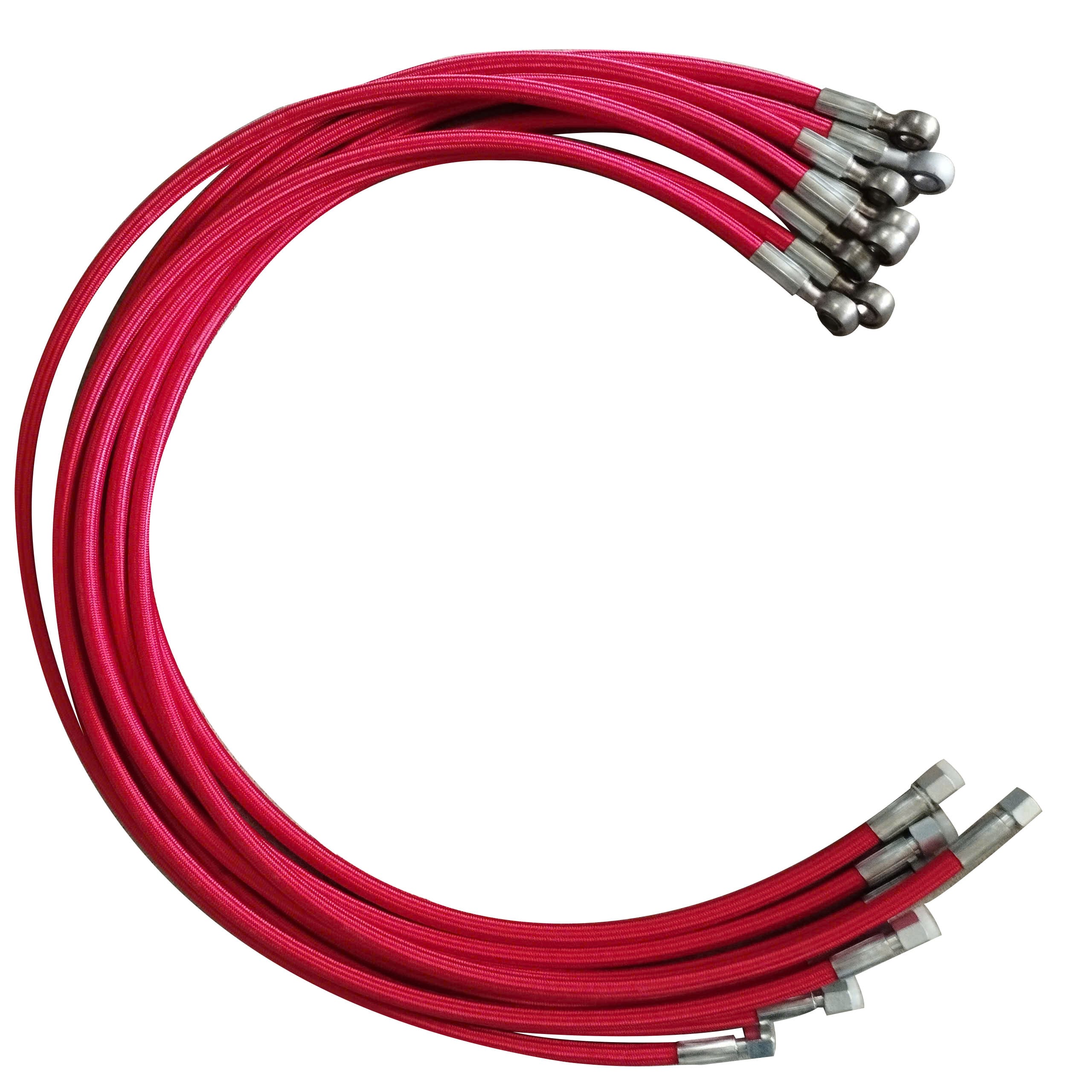 Ống teflon bọc vải màu đỏ 3/8"