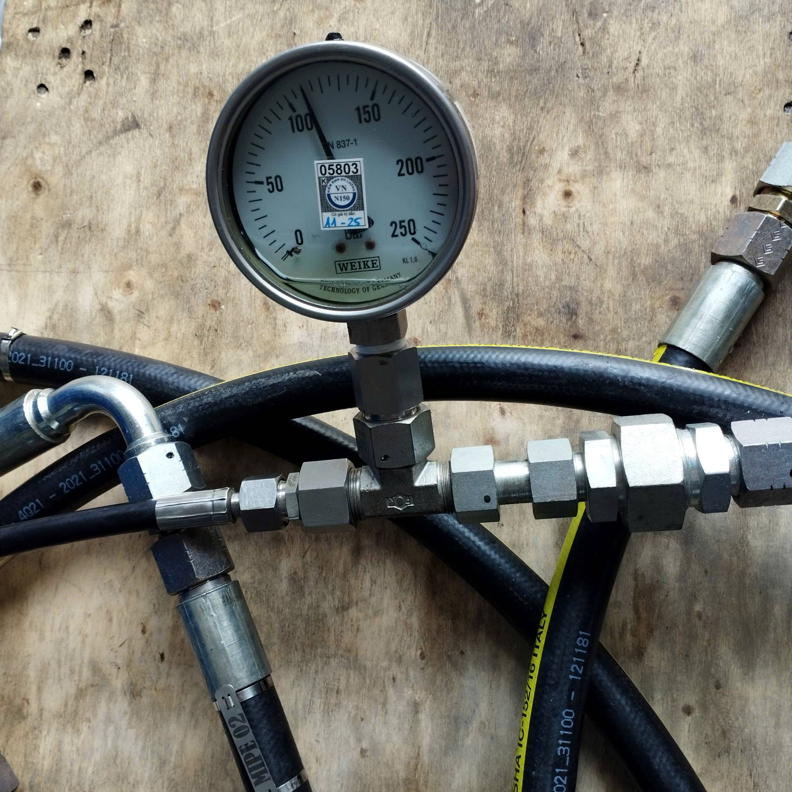 Kiểm Thử Áp Suất Ống Thủy Lực, Cấp Chứng Chỉ