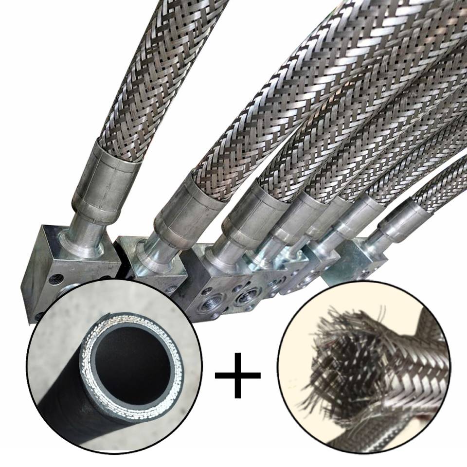 Ống mềm thủy lực bọc lưới inox